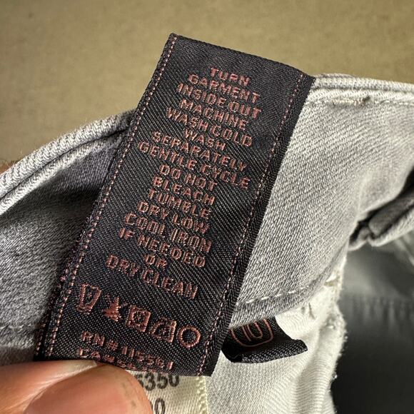 Jen7 For All Mankind Ankle Skinny Gray Jeans US Women's 10 - Picture 7 of 8